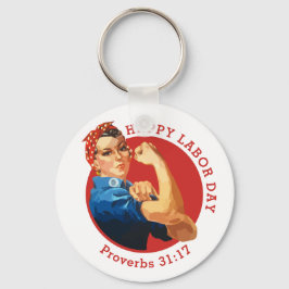 Classic Red ROSIE THE RIVETER Schlüsselanhänger