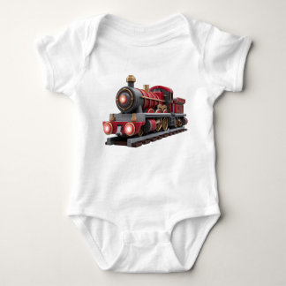 Classic Red Steam Train – Adventure Kids T-Shirt Baby Strampler
