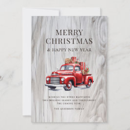 Classic Red Truck Weihnachten präsentiert Rustikal