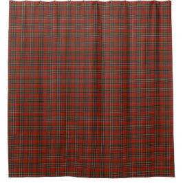 Classic Red und Blue Royal Stewart Tartan Duschvorhang