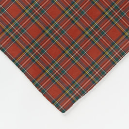Classic Red und Blue Royal Stewart Tartan Fleecedecke