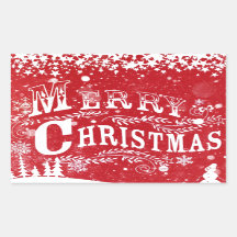 Classic Red White Frohe Weihnachten