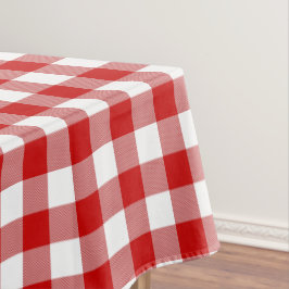 Classic Red & White Gingham Karo  Tischdecke