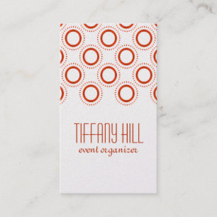 Classic Refinement Business Card, Orange Visitenkarte