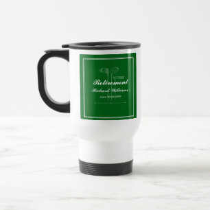 Classic Retirement Golf Clubs Thema Grün Reisebecher