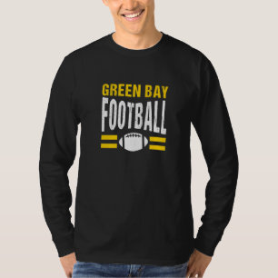 Classic Retro Green Bay Football Wisconsin Green B T-Shirt