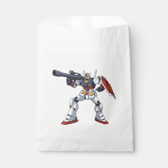 Classic Retro RX-78-2 Gundam Mecha Anime Illustrat Geschenktütchen (Vorderseite)