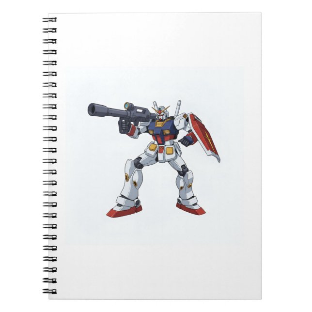 Classic Retro RX-78-2 Gundam Mecha Anime Illustrat Notizblock (Vorderseite)