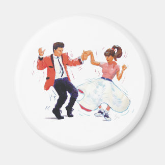Classic Rock and Roll Jive Dancing Magnet