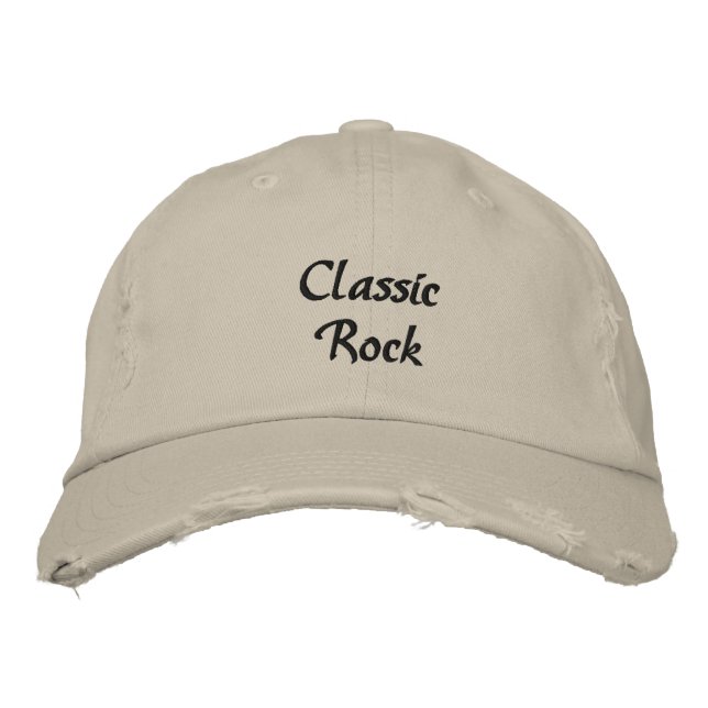 Classic Rock bestickte Baseballkappe (Vorderseite)