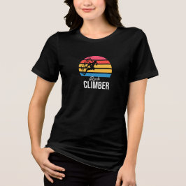 Classic Rock Climber Print for Girls & Women Tri-Blend Shirt