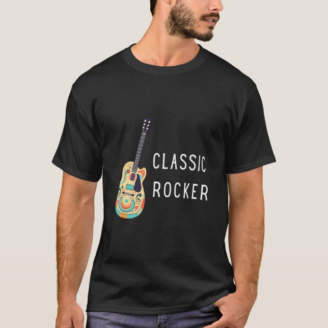 Classic Rocker - Gitarre T-Shirt (Vorderseite)