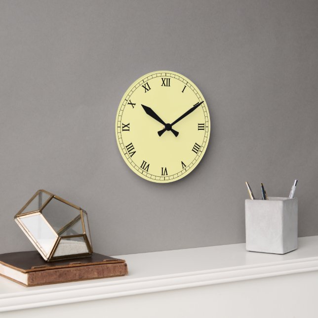 Classic Roman Numerals Runde Wanduhr (Büro)
