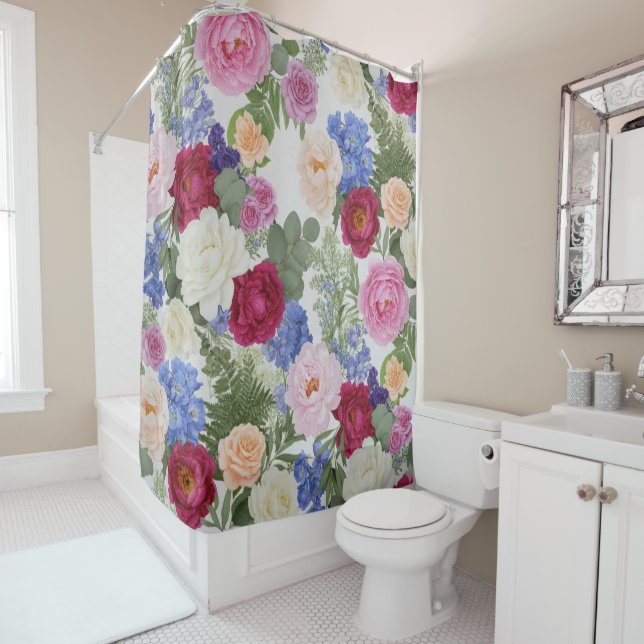 Classic Romantic Floral Tapestry Duschvorhang (Beispiel)