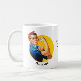 Classic ROSIE RIVETER Personalisiert Coffee Tasse