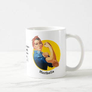 Classic ROSIE RIVETER Personalisiert Coffee Tasse