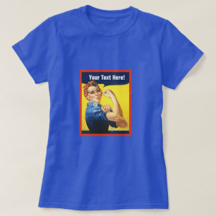 Classic Rosie the Riveter mit eigenem Text T-Shirt
