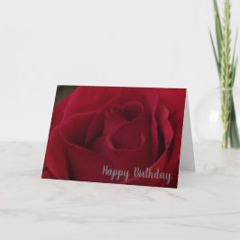 Classic Rote Rose Happy Birthday Grußkarte Karte