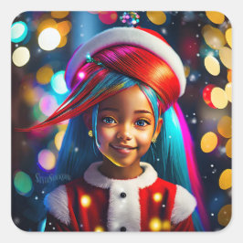 Classic Round Corner Square Stickers