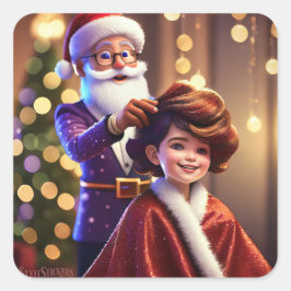 Classic Round Corner Square Stickers