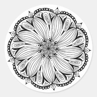 Classic Round Mandala Sticker