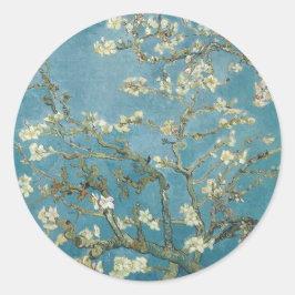 CLASSIC ROUND STICKER : VAN GOGH : ALMOND BLOSSOM