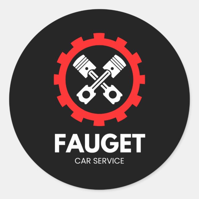 Classic Round Stickers  (Vorderseite)