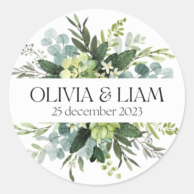 Classic Round Stickers Set (Vorderseite)