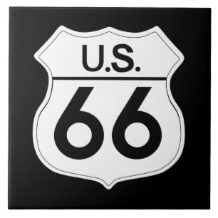 Classic Route 66 Large Kitchen Tile Fliese
