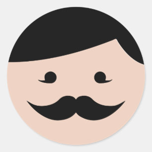 CLASSIC-RUNDSCHALTFLÄCHE für benutzerdefiniertes F Runder Aufkleber