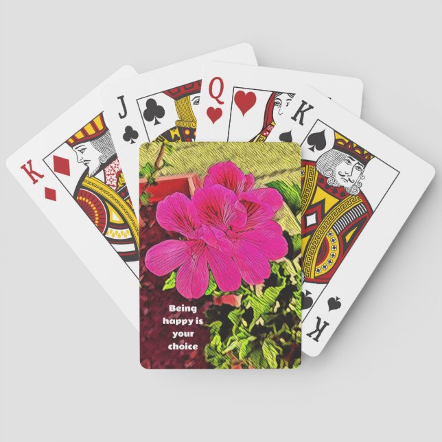 classic rustic retro blooming flower spielkarten (Rückseite)