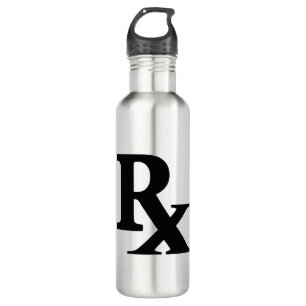 Classic Rx Pharmacy Icon drucken Apotheke Geschenk Edelstahlflasche