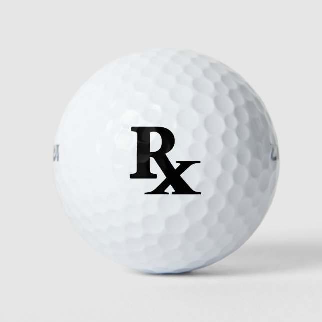 Classic Rx Pharmacy Icon drucken Apotheke Geschenk Golfball (Vorderseite)