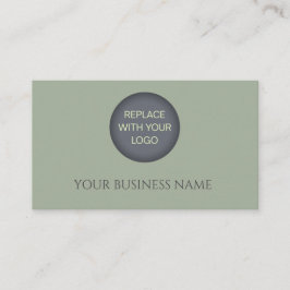 Classic Sage Green Business Branding Design Visitenkarte