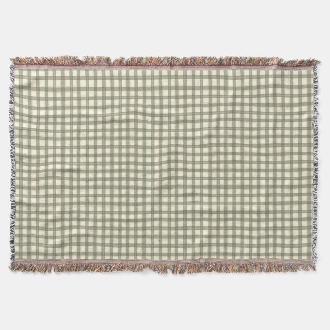 Classic Sage Tartan Ralph Lauren Inspired Decke (Vorderseite)