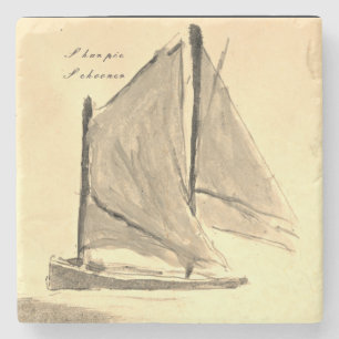 Classic Sailboat - Stone Untersetzer