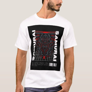 "Classic Samurai: Schwarz-Weiß-Krieger-T-Shirt" T-Shirt