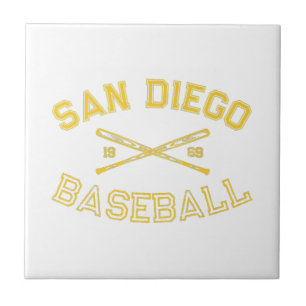 Classic San Diego California Baseball Fan Retro Vi Fliese