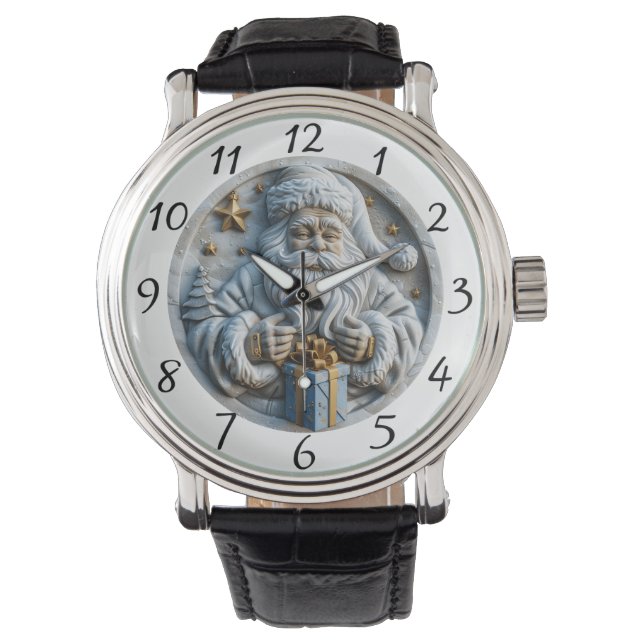 Classic Santa Christmas Magic Armbanduhr (Vorderseite)