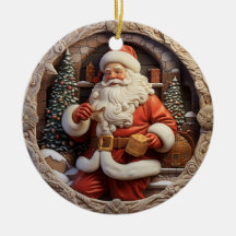 Classic Santa Ornament