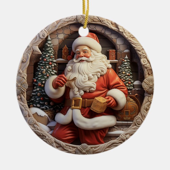 Classic Santa Ornament (Vorne)