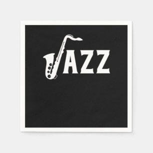 Classic Saxophone Music Jazz Band Lovers Ohrts Serviette