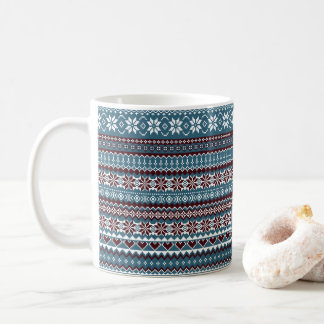 Classic Scandinavian Christmas Sweater Pattern Kaffeetasse