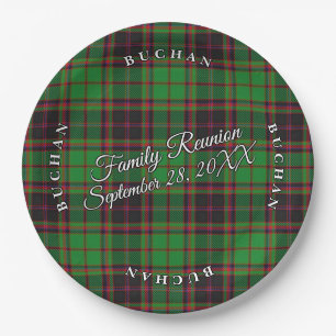 Classic Schotten Clan Buchan Tartan Pappteller