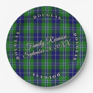 Classic Schotten Clan Douglas Tartan Event Pappteller