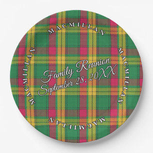 Classic Schotten Clan MacMillan Tartan Pappteller