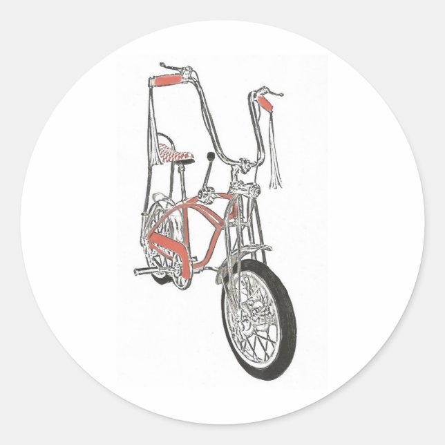 Classic Schwinn Orange Krate 60's Bike Bicycle Runder Aufkleber (Vorderseite)