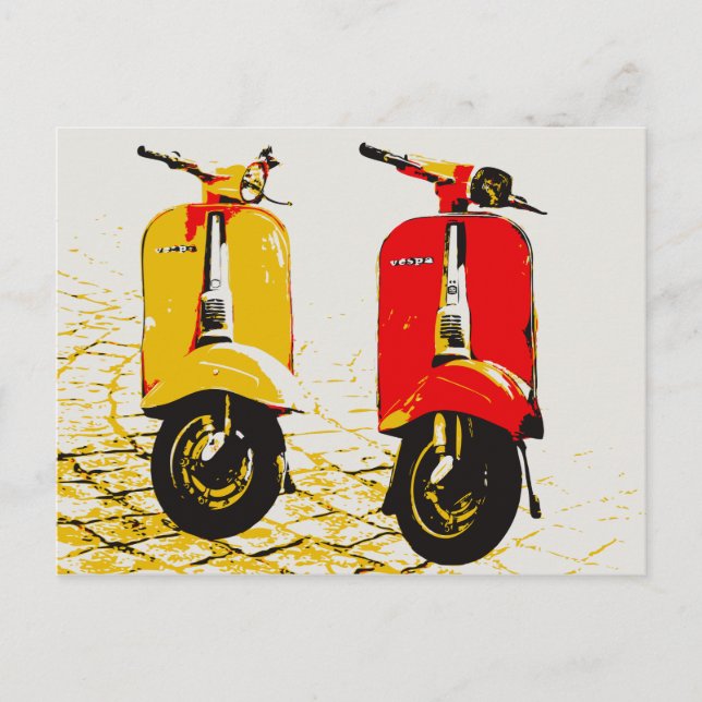 Classic Scooter Postkarte (Vorderseite)