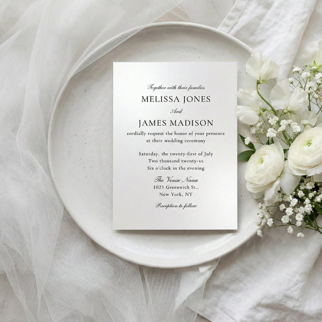 Classic Script Elegant QR Code 4 Photo Wedding Flyer (Von Creator hochgeladen)