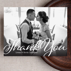 Classic Script Vielen Dank für Ihre Hochzeitseinla Einladung